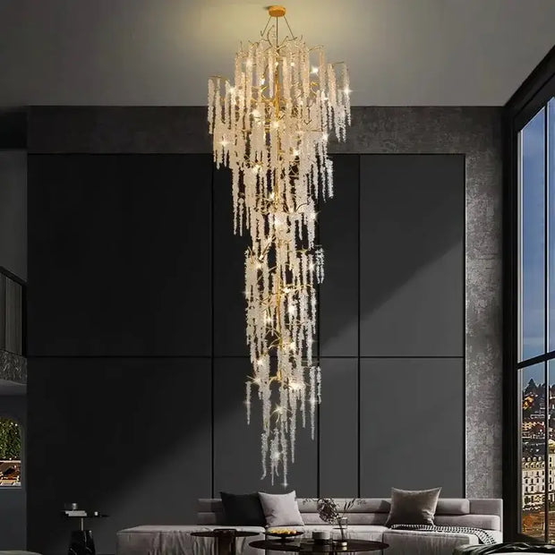 Crystal Grapes Vale Chandelier Lighting-MinimalisticDecor.com