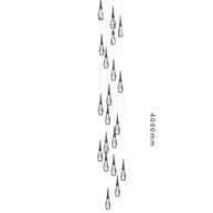Crystal K9 Drops Staircase Chandelier – Luxury Pendant Light-MinimalisticDecor.com