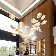 Crystal Lava Pebbles Chandelier - Elegant Lighting-MinimalisticDecor.com