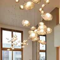 Crystal Lava Pebbles Chandelier - Elegant Lighting-MinimalisticDecor.com