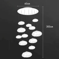 Crystal Lava Pebbles Chandelier - Elegant Lighting-MinimalisticDecor.com