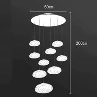 Crystal Lava Pebbles Chandelier - Elegant Lighting-MinimalisticDecor.com