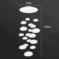 Crystal Lava Pebbles Chandelier - Elegant Lighting-MinimalisticDecor.com