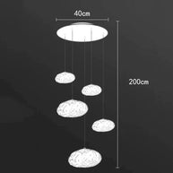 Crystal Lava Pebbles Chandelier - Elegant Lighting-MinimalisticDecor.com