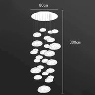 Crystal Lava Pebbles Chandelier - Elegant Lighting-MinimalisticDecor.com