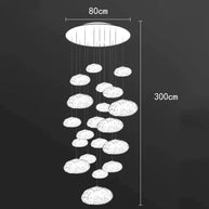 Crystal Lava Pebbles Chandelier - Elegant Lighting-MinimalisticDecor.com