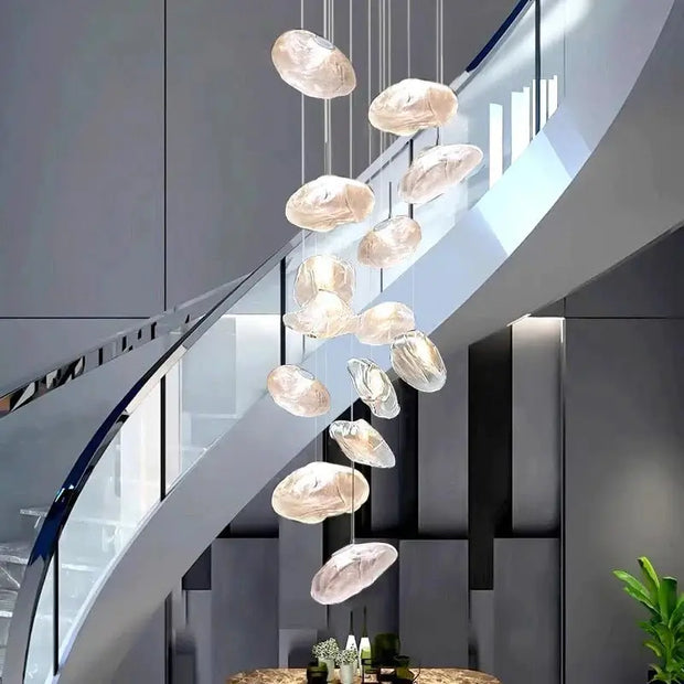 Crystal Lava Pebbles Chandelier - Elegant Lighting-MinimalisticDecor.com