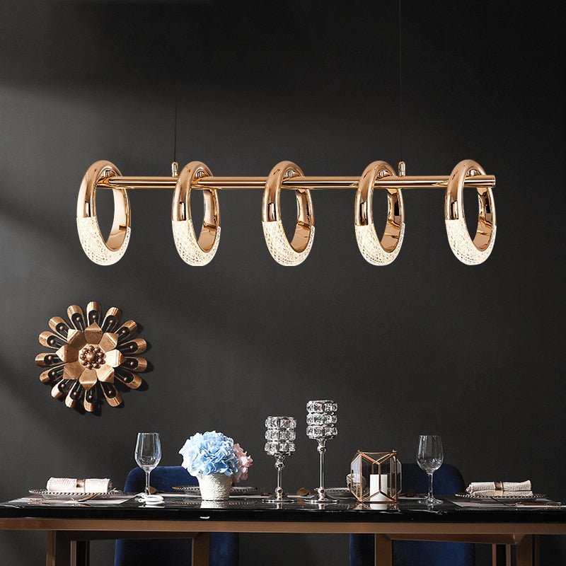 Crystal Loops Hanging Light – Illuminate in Style!-MinimalisticDecor.com