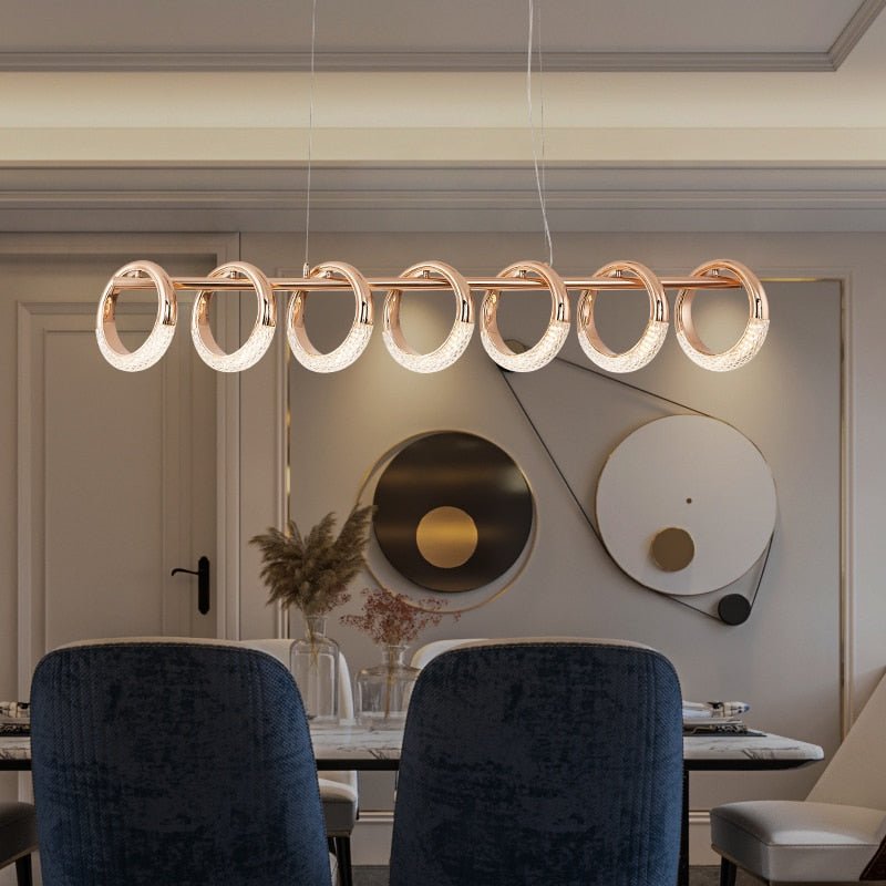 Crystal Loops Hanging Light – Illuminate in Style!-MinimalisticDecor.com
