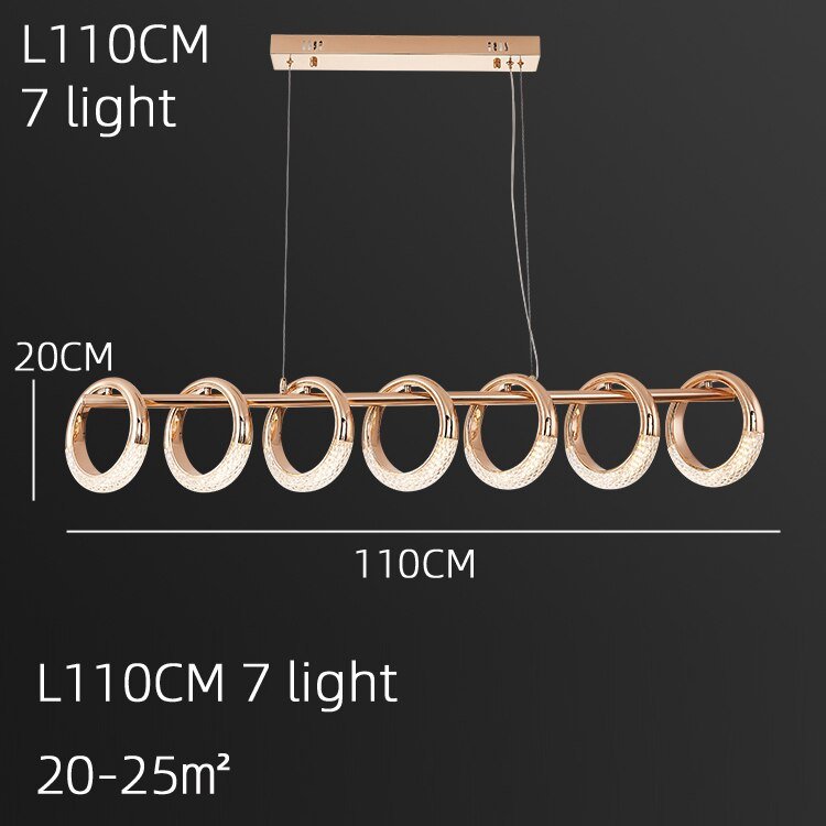 Crystal Loops Hanging Light – Illuminate in Style!-MinimalisticDecor.com
