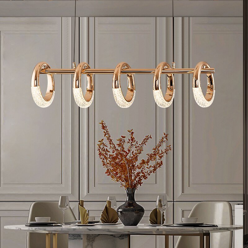 Crystal Loops Hanging Light – Illuminate in Style!-MinimalisticDecor.com