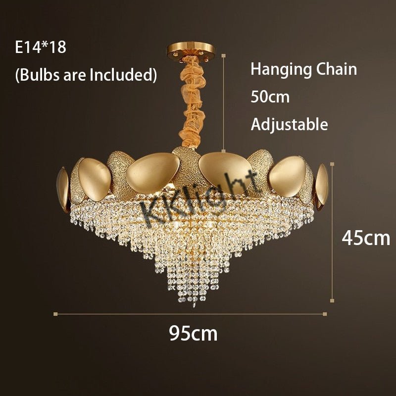 Crystal Pendant Lamp Chandelier: Illuminate with Elegance-MinimalisticDecor.com