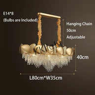 Crystal Pendant Lamp Chandelier: Illuminate with Elegance-MinimalisticDecor.com