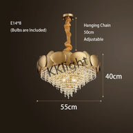 Crystal Pendant Lamp Chandelier: Illuminate with Elegance-MinimalisticDecor.com