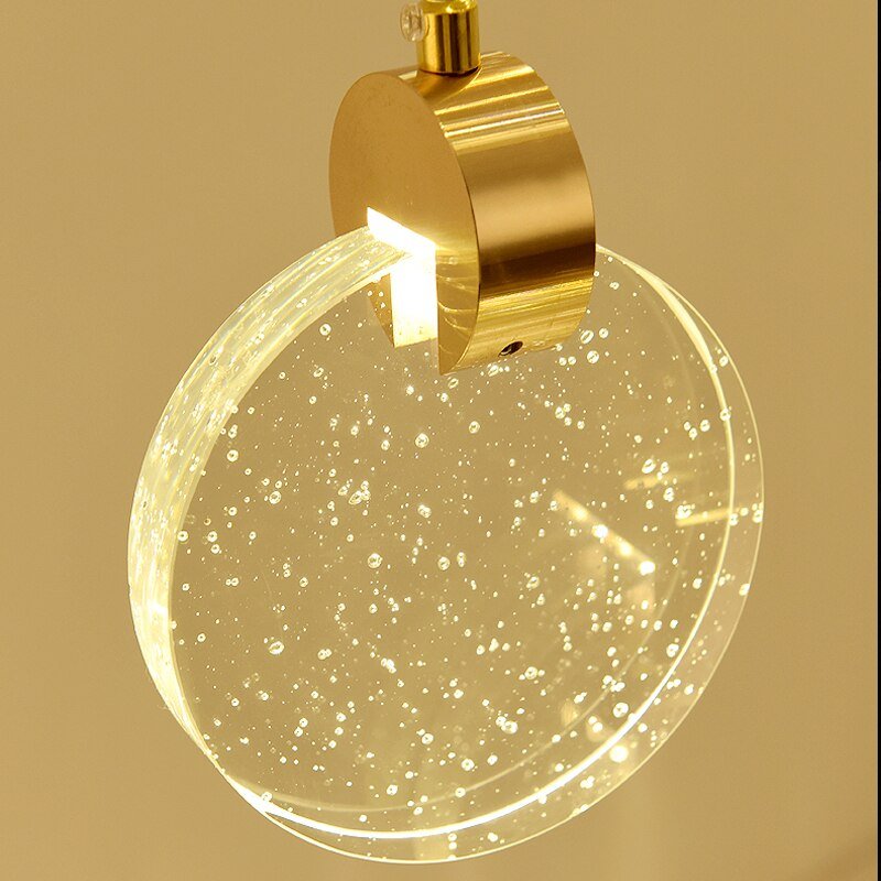 Crystal Rings Staircase Chandelier – Premium LED Pendant Light-MinimalisticDecor.com