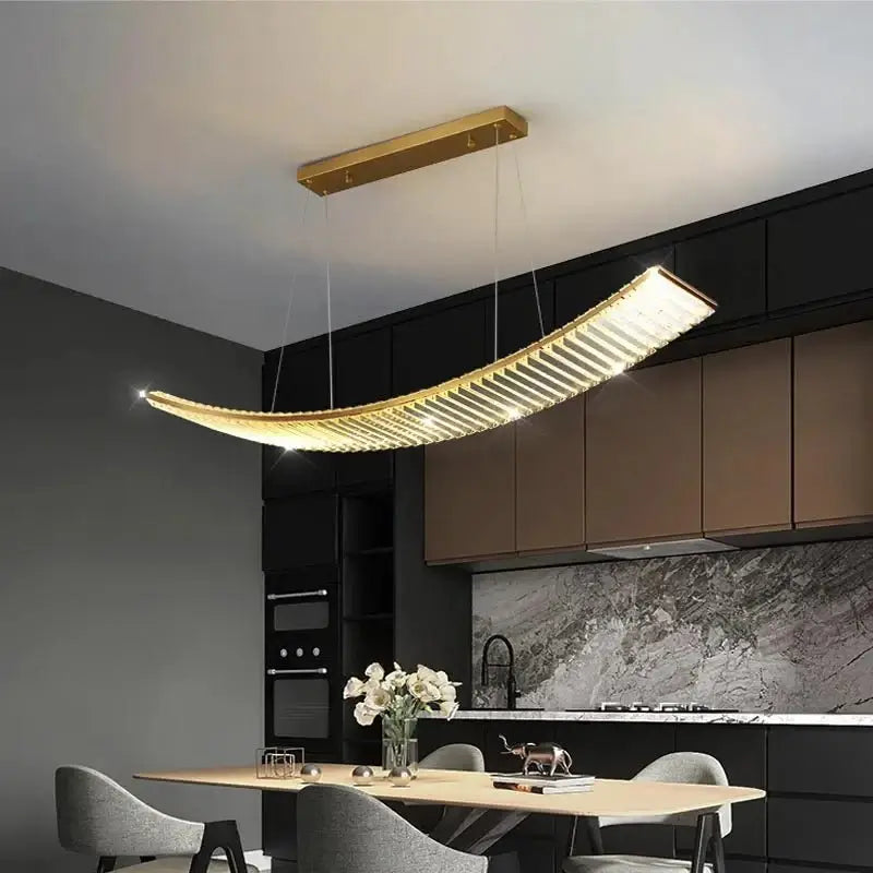 Crystal Slope Pendant Kitchen Island Light-MinimalisticDecor.com