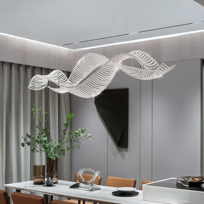 Crystal Swirl Chandelier Light-MinimalisticDecor.com