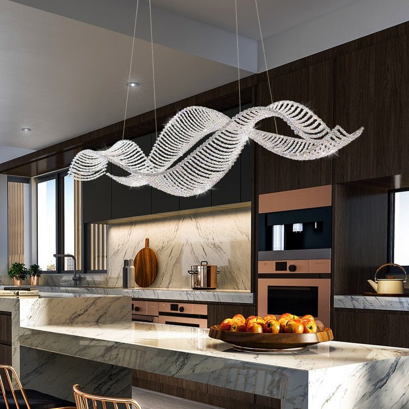 Crystal Swirl Chandelier Light-MinimalisticDecor.com