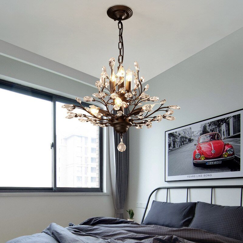 Crystal Tree Chandelier: Elegant Lighting Fixture-MinimalisticDecor.com