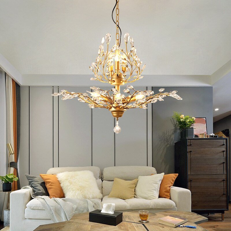Crystal Tree Chandelier: Elegant Lighting Fixture-MinimalisticDecor.com