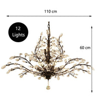 Crystal Tree Chandelier: Elegant Lighting Fixture-MinimalisticDecor.com