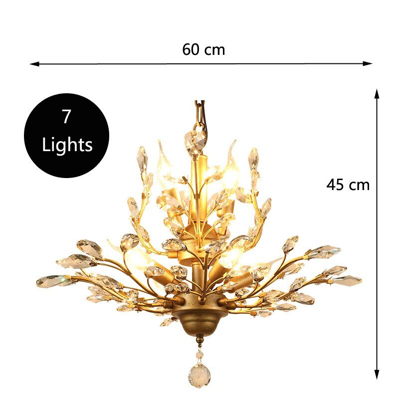 Crystal Tree Chandelier: Elegant Lighting Fixture-MinimalisticDecor.com