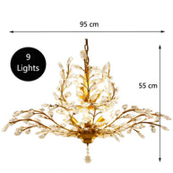Crystal Tree Chandelier: Elegant Lighting Fixture-MinimalisticDecor.com