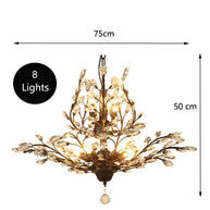 Crystal Tree Chandelier: Elegant Lighting Fixture-MinimalisticDecor.com