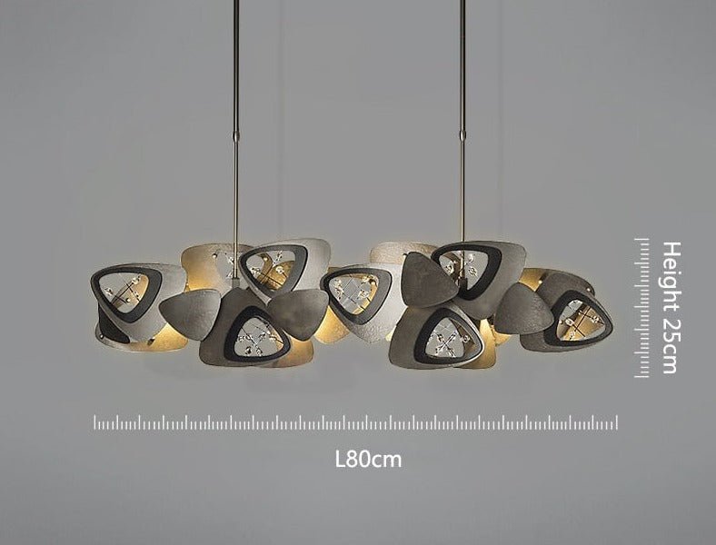 Crystal Triangle Kitchen Island Lighting Chandelier-MinimalisticDecor.com