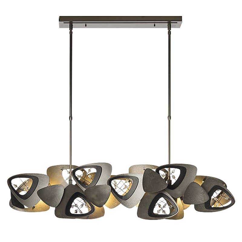 Crystal Triangle Kitchen Island Lighting Chandelier-MinimalisticDecor.com