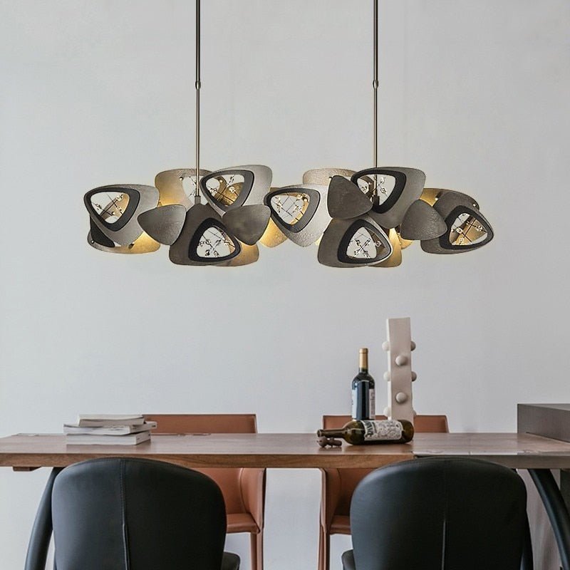 Crystal Triangle Kitchen Island Lighting Chandelier-MinimalisticDecor.com
