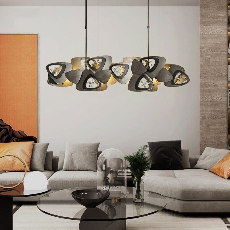 Crystal Triangle Kitchen Island Lighting Chandelier-MinimalisticDecor.com