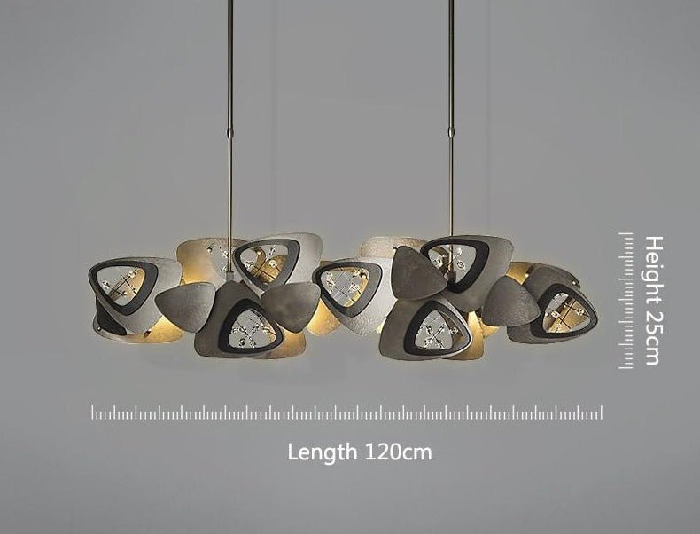 Crystal Triangle Kitchen Island Lighting Chandelier-MinimalisticDecor.com