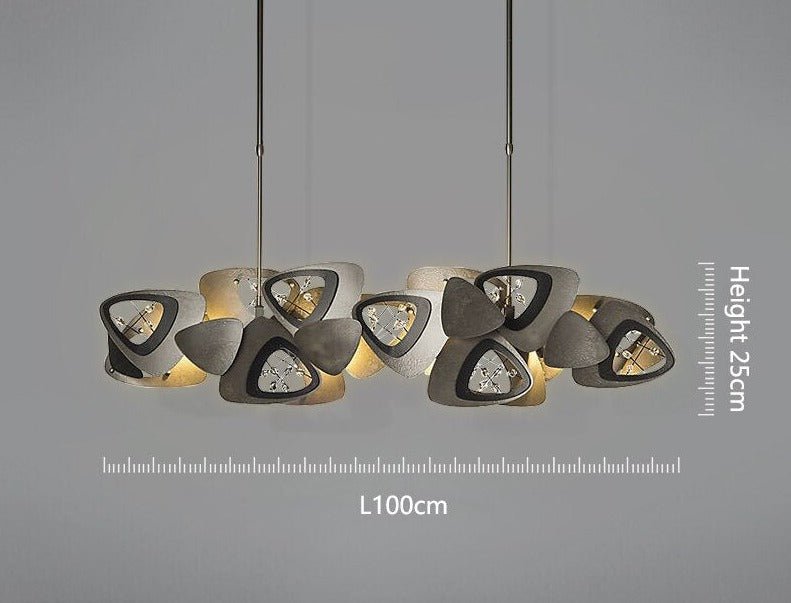 Crystal Triangle Kitchen Island Lighting Chandelier-MinimalisticDecor.com