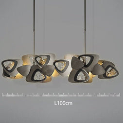 Crystal Triangle Kitchen Island Lighting Chandelier-MinimalisticDecor.com