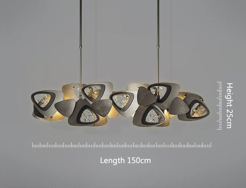 Crystal Triangle Kitchen Island Lighting Chandelier-MinimalisticDecor.com