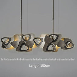Crystal Triangle Kitchen Island Lighting Chandelier-MinimalisticDecor.com
