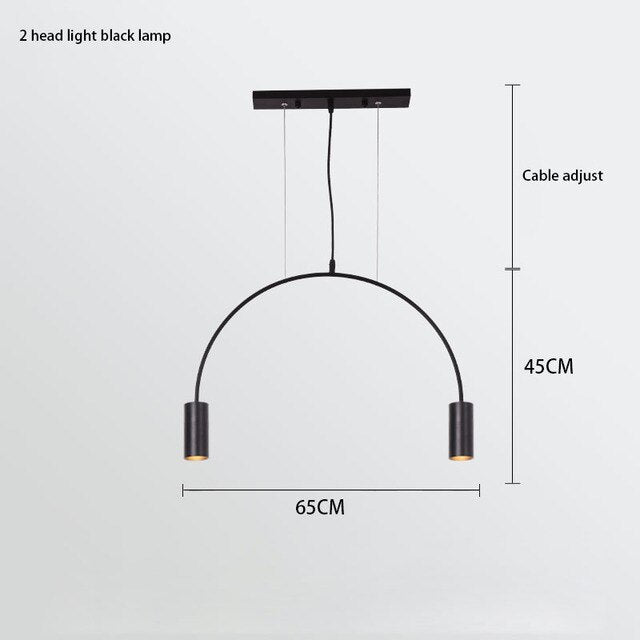 Curve Hanging Light - Illuminate in Style-MinimalisticDecor.com