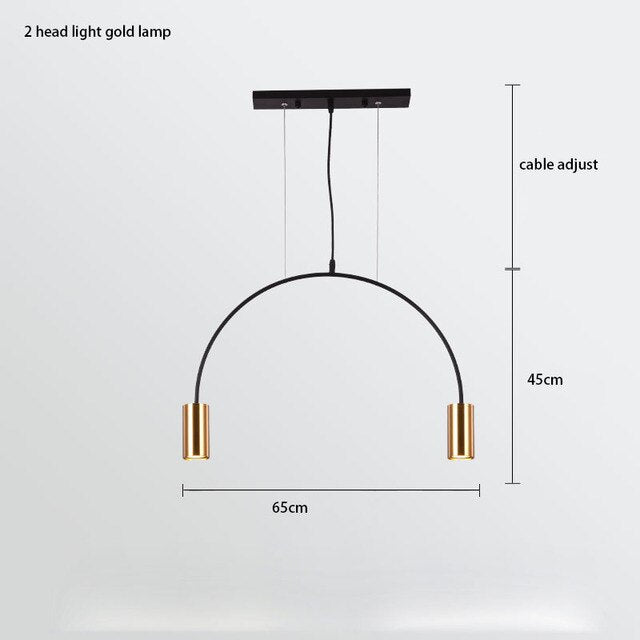 Curve Hanging Light - Illuminate in Style-MinimalisticDecor.com