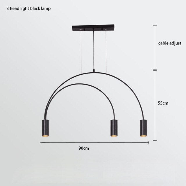 Curve Hanging Light - Illuminate in Style-MinimalisticDecor.com