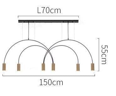 Curve Hanging Light - Illuminate in Style-MinimalisticDecor.com
