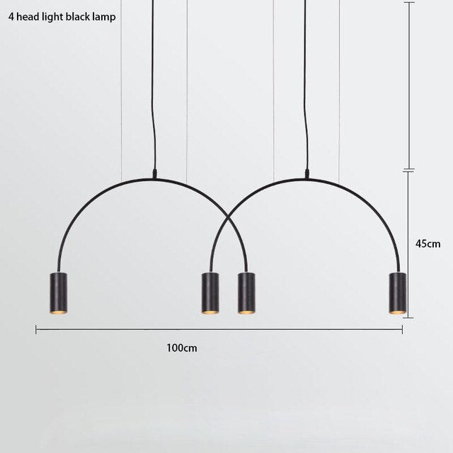 Curve Hanging Light - Illuminate in Style-MinimalisticDecor.com