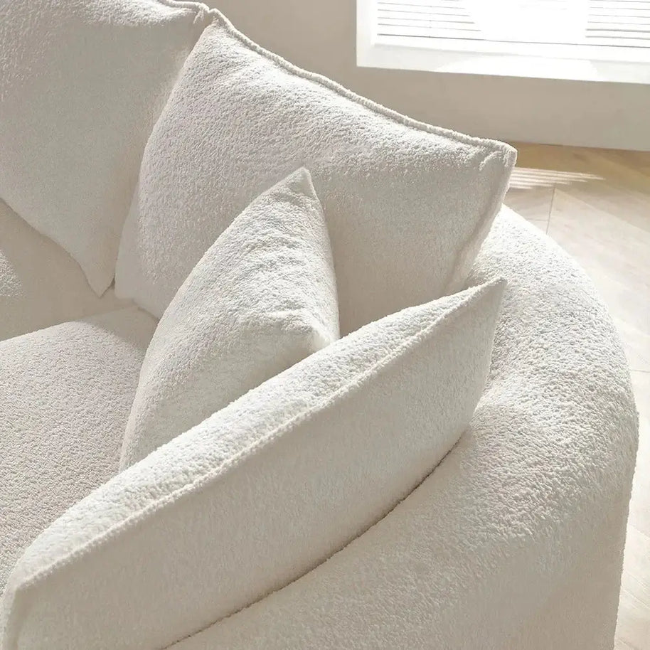 Curved Sectional Boucle Sofa Couch-MinimalisticDecor.com