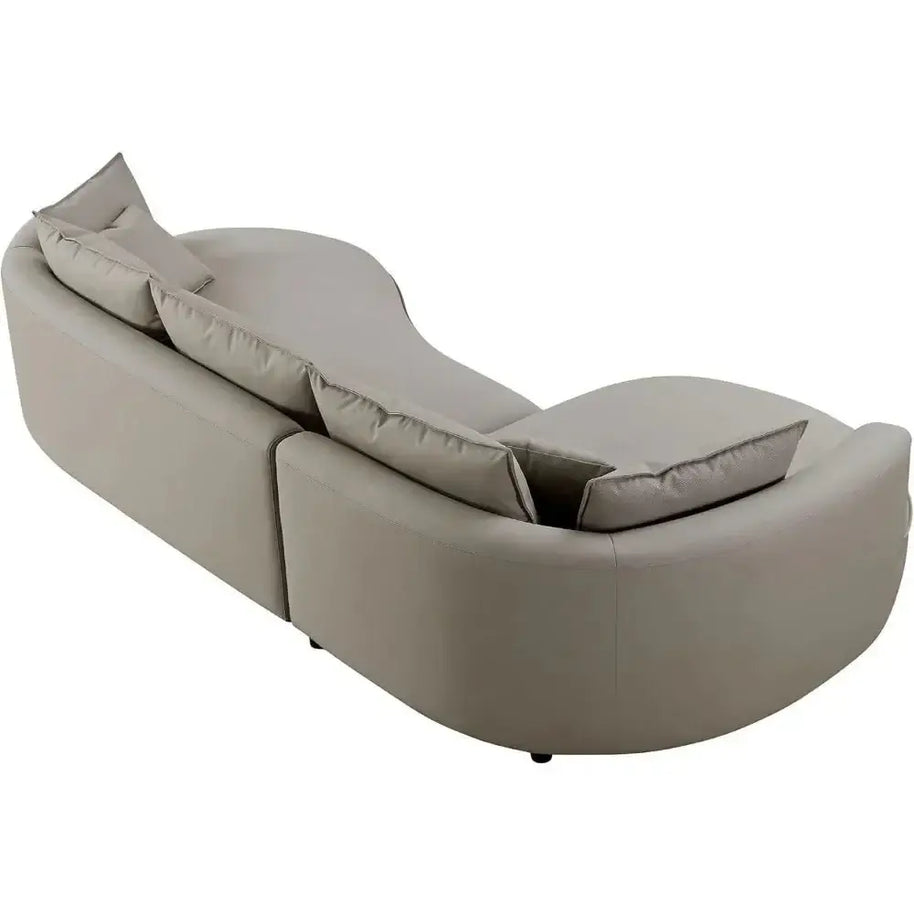 Curved Sectional Boucle Sofa Couch-MinimalisticDecor.com