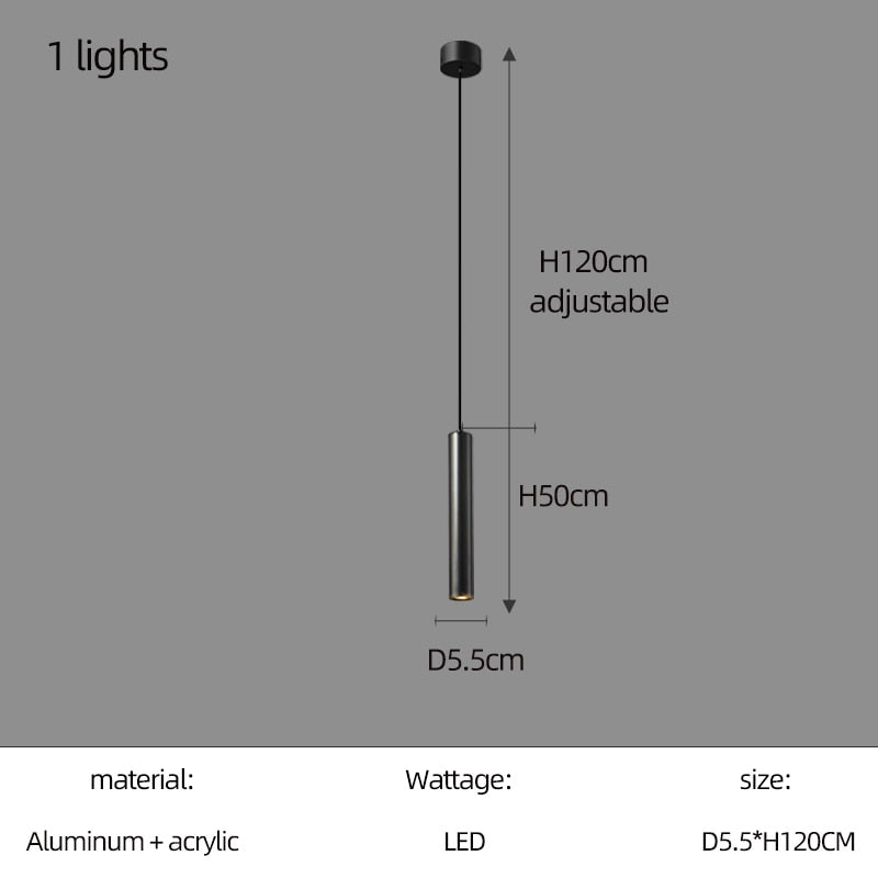Cylindrical Pendant Staircase Chandelier-MinimalisticDecor.com