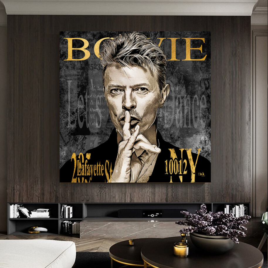 David Bowie Singer Canvas Wall Art-MinimalisticDecor.com