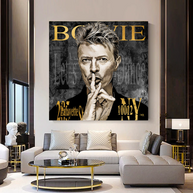 David Bowie Singer Canvas Wall Art-MinimalisticDecor.com