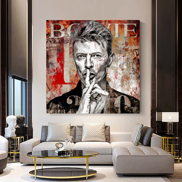 David Bowie Singer Canvas Wall Art-MinimalisticDecor.com