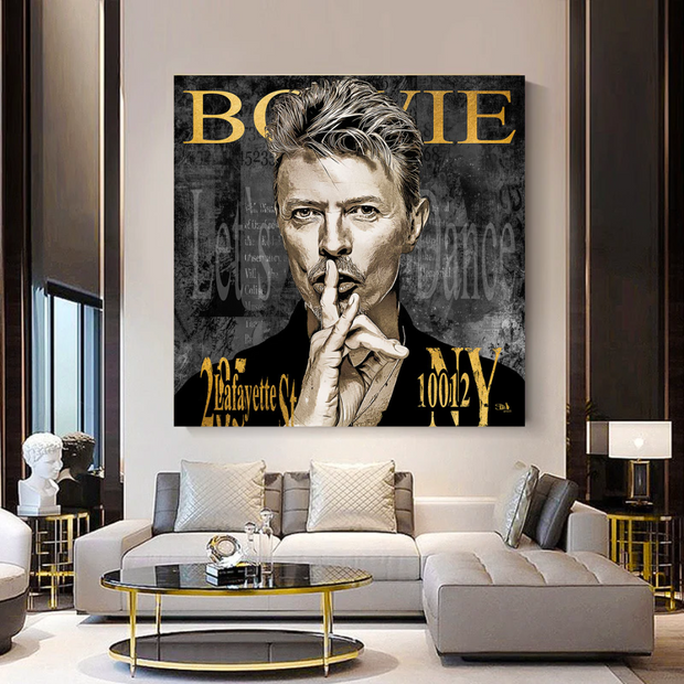 David Bowie Singer Canvas Wall Art-MinimalisticDecor.com