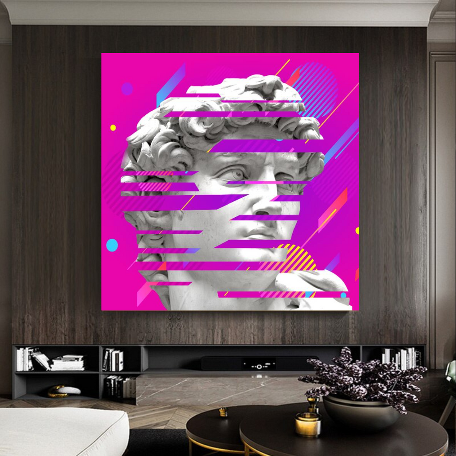David Sculpture Canvas Wall Art-MinimalisticDecor.com